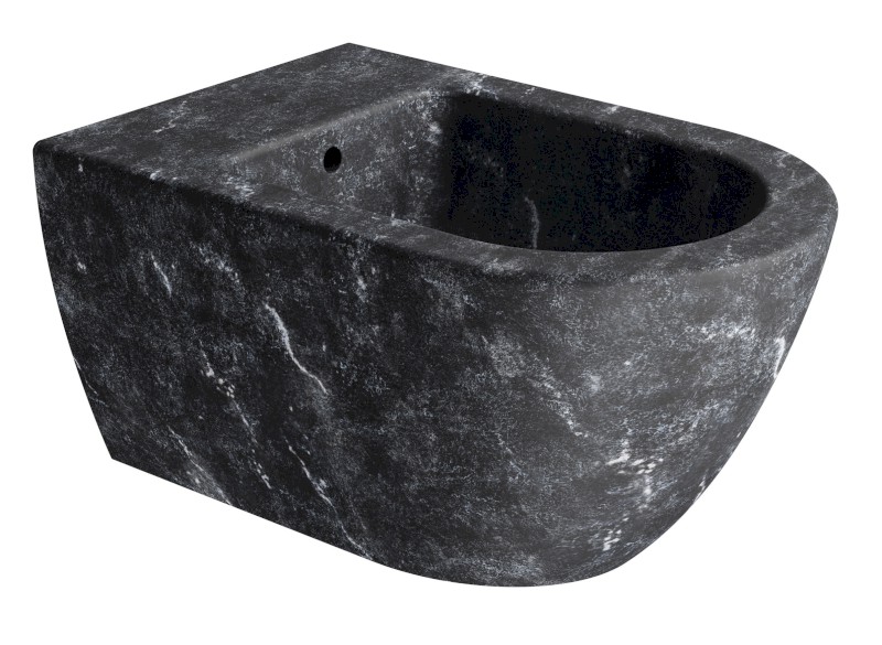 ALTACERAMICA bidet závěsný 36x55cm, mramor/černá mat AC20236