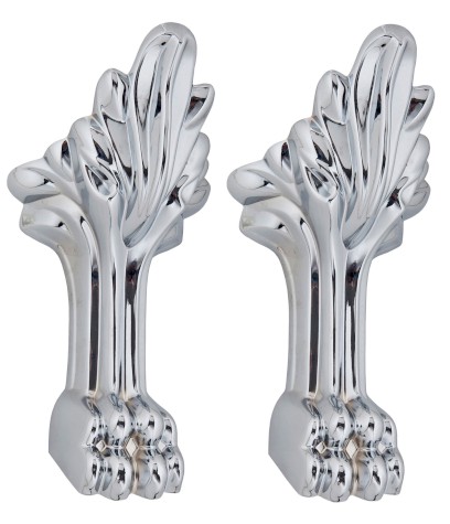 RETRO podpěrné nohy dlouhé, 2 ks, chrom 103700000185