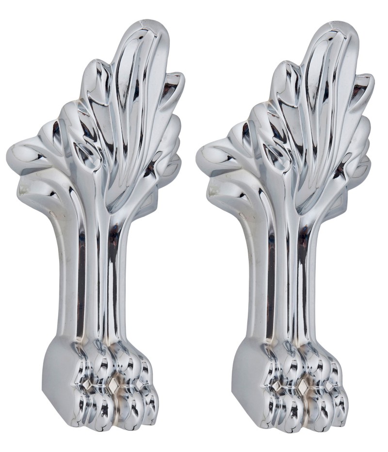 RETRO podpěrné nohy dlouhé, 2 ks, chrom 103700000185