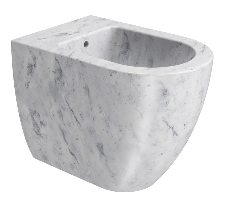 ALTACERAMICA bidet stojící, 36x55cm, mramor/bílá mat AC20435