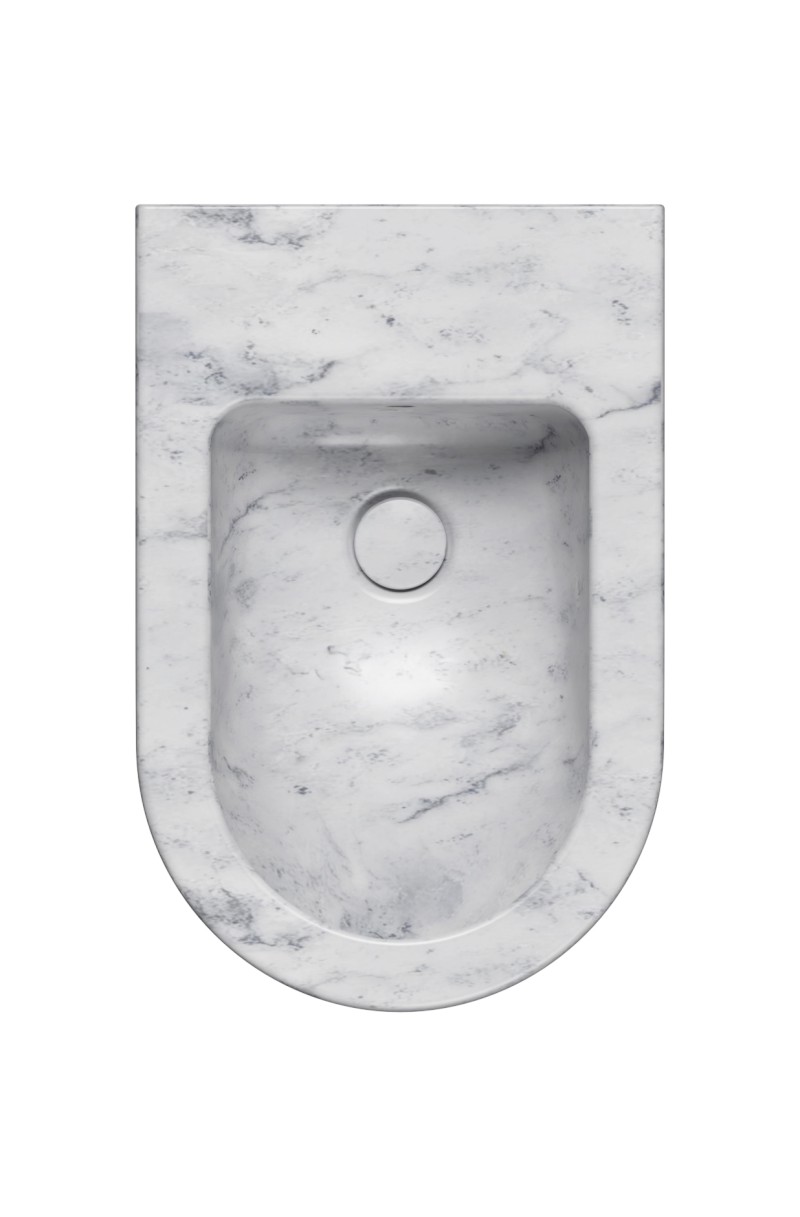 ALTACERAMICA bidet závěsný 36x55cm, mramor/bílá mat AC20235