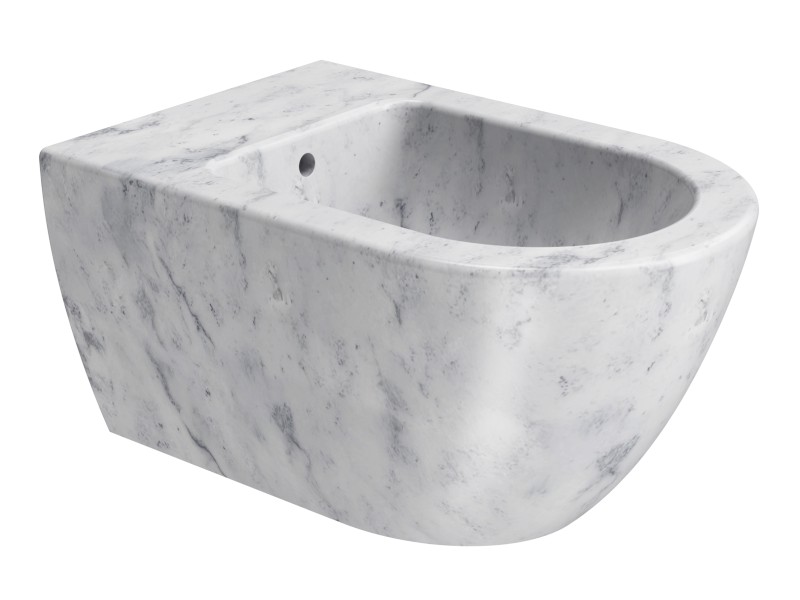 ALTACERAMICA bidet závěsný 36x55cm, mramor/bílá mat AC20235