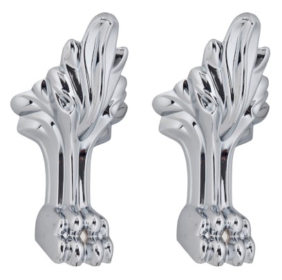 RETRO podpěrné nohy krátké, 2 ks, chrom 103700000093