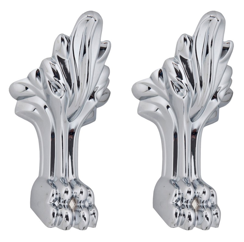 RETRO podpěrné nohy krátké, 2 ks, chrom 103700000093