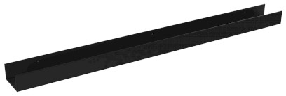 SELURA police s hrazdou 100cm, černá PX300B