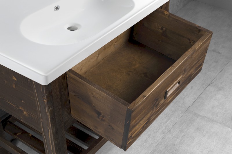 BRAND umyvadlová skříňka 76x83x43cm, mořený smrk BA088S