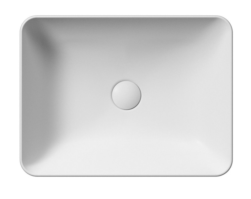 SAND/NUBES keramické umyvadlo na desku 50x38cm, bílá mat 903709