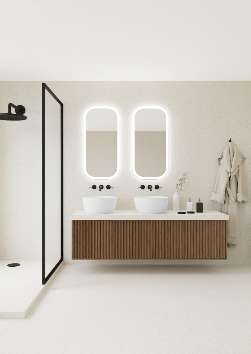 MANOR zrcadlo s LED osvětlením 50x100cm MN500