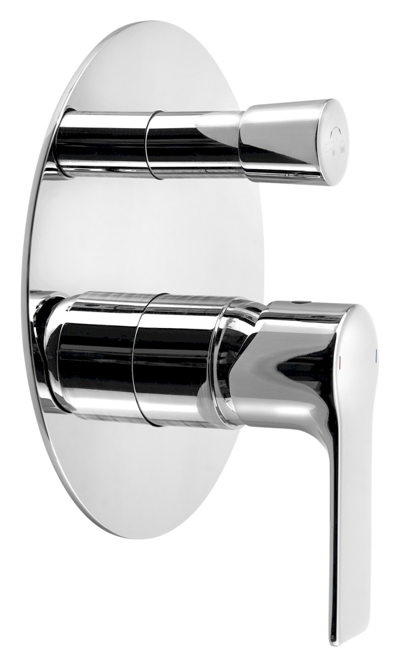 PAX podomítková sprchová baterie, 2 výstupy, chrom XA62