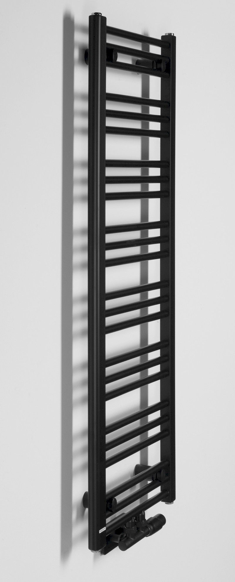 ALBRECHT otopné těleso 400x1250 mm, středové připojení, černá mat 600.112.6