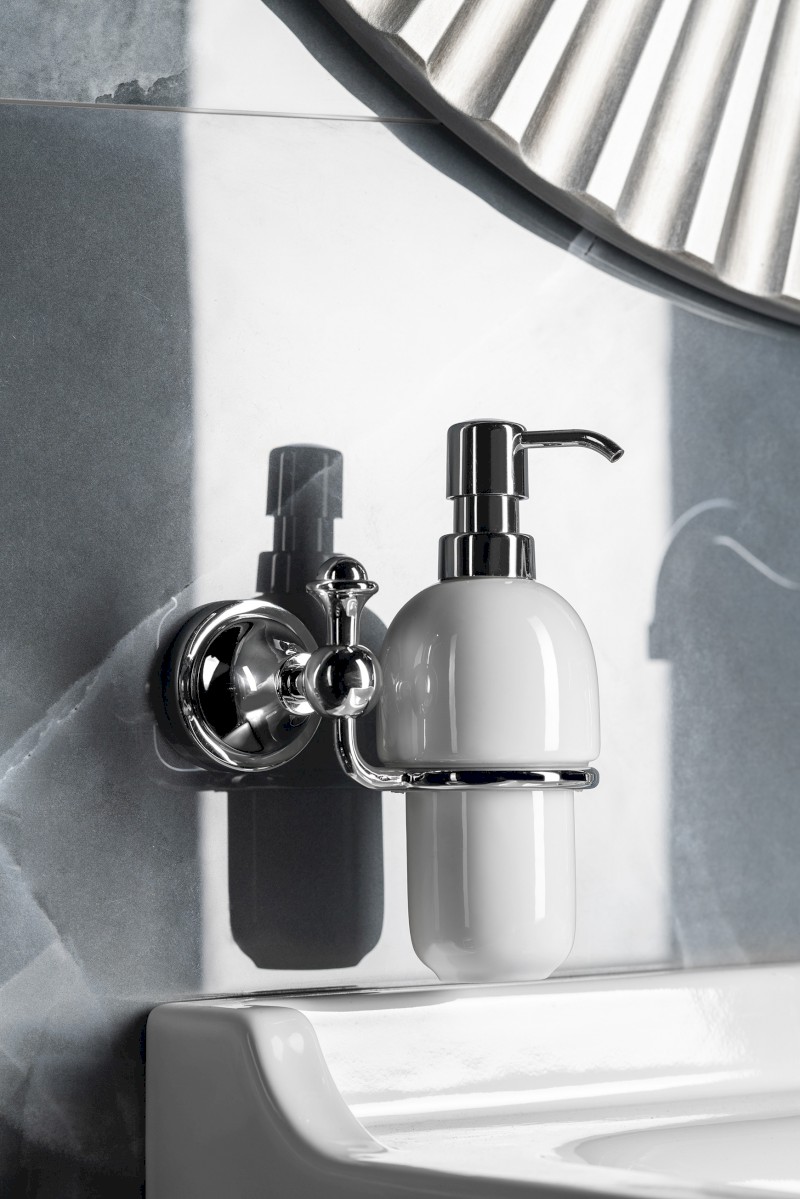 NEVIS dávkovač mýdla, keramika, chrom NV8013