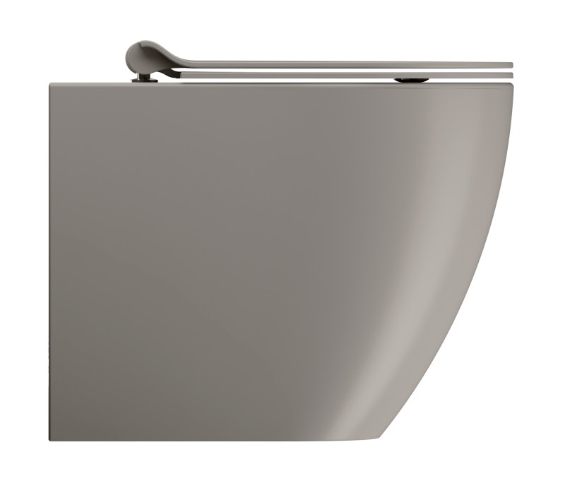 PURA WC mísa stojící, Swirlflush, 36x55cm, spodní/zadní odpad, tortora dual-mat 889005