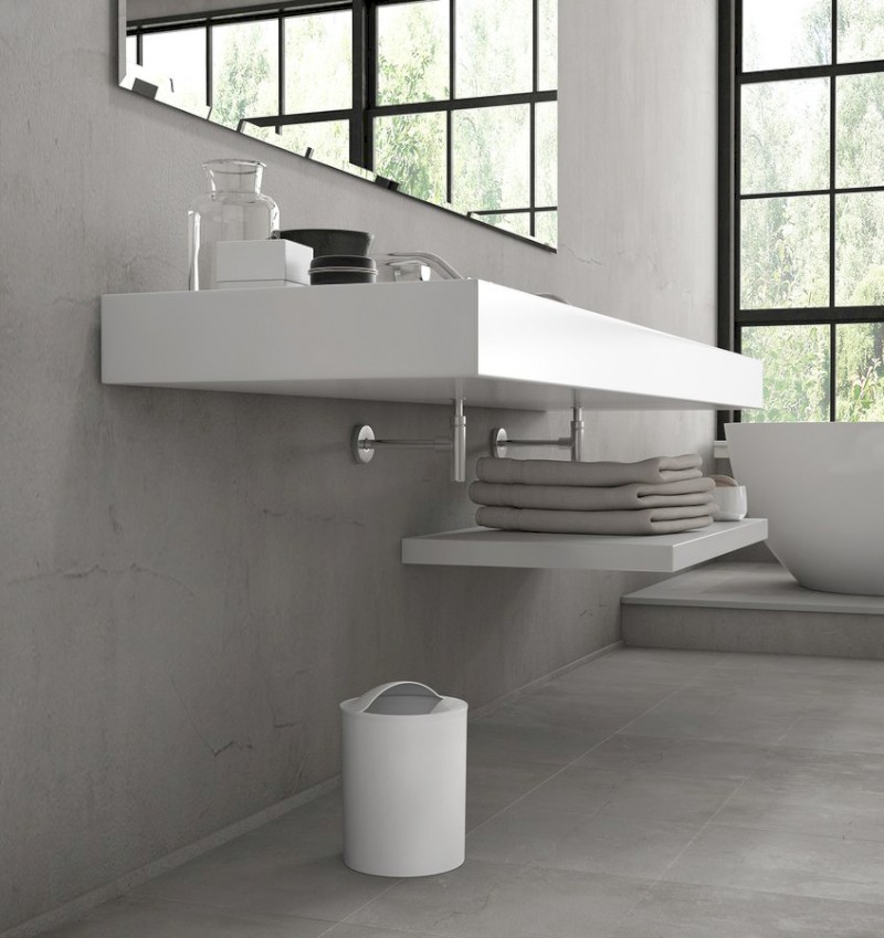 EYE odpadkový koš, 6 l, plast ABS, bílá 120902