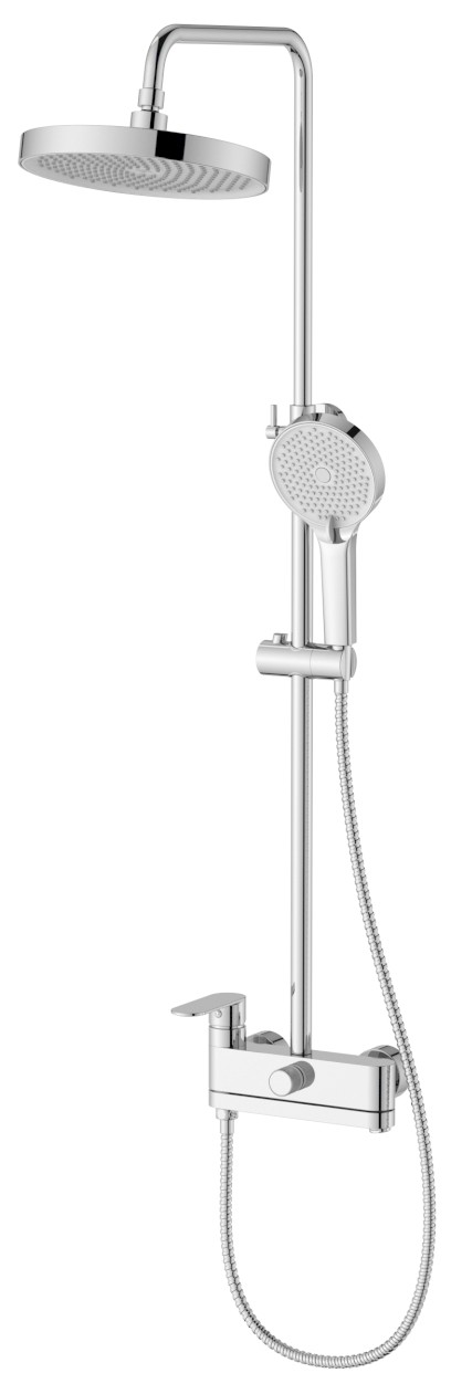 Sprchový sloup s pákovou baterií, otočné ramínko, chrom CF139