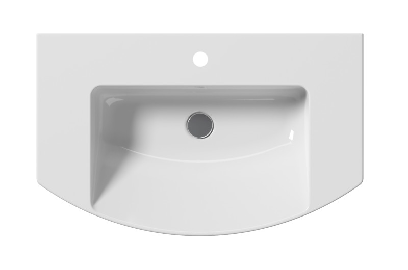 NORM keramické umyvadlo 80x50cm, oblé, bílá ExtraGlaze 8644111