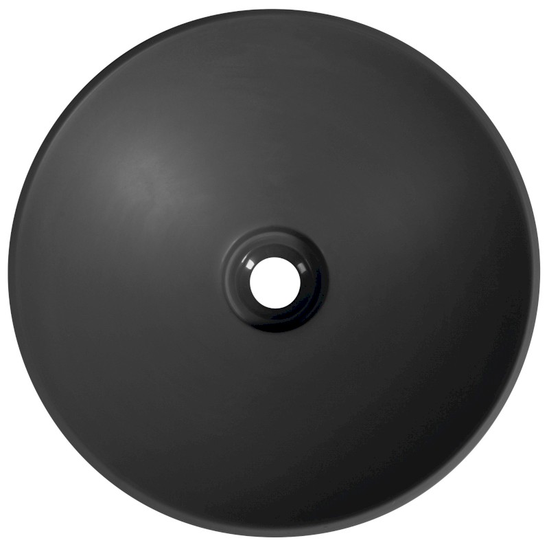 VERTO umyvadlo zápustné, litý mramor, průměr 40,5cm, antracit mat 15121.51