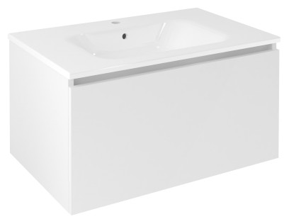 LOREA umyvadlová skříňka 80x44x51,2cm, 1x zásuvka, bílá mat LE080-3131