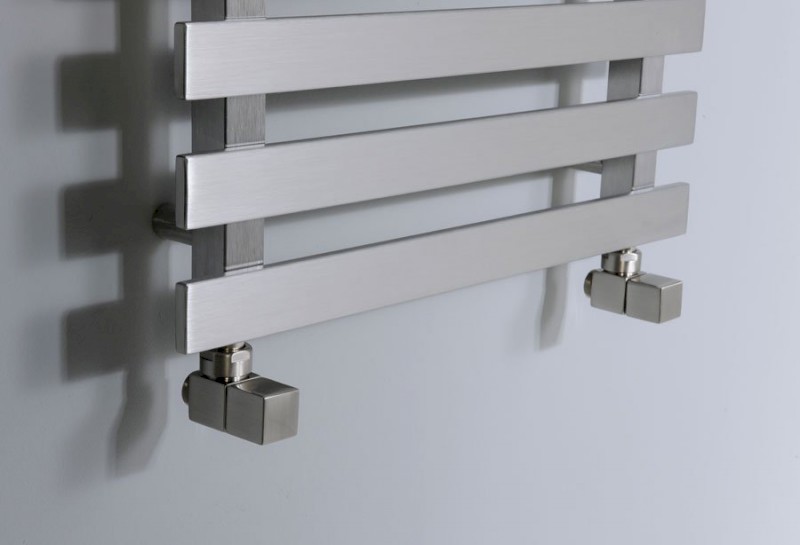 CUBE připojovací sada ventilů ruční rohová, nerez mat CP4510S