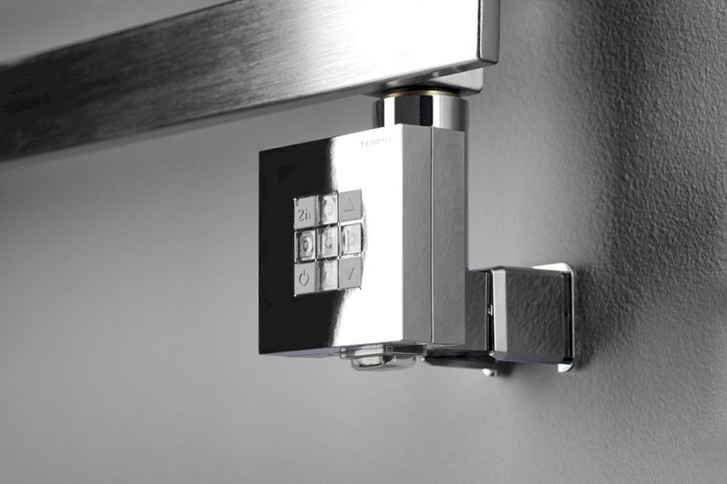 KTX topná tyč s termostatem, s krytem pro kabel, 400 W, chrom KTX-CW-400