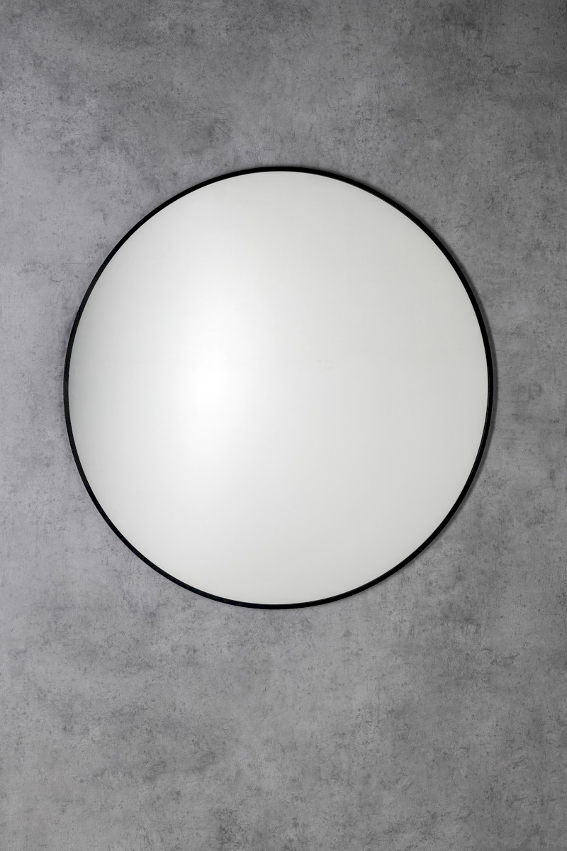 AROWANA kulaté zrcadlo v rámu ø 70cm, černá mat AWB070