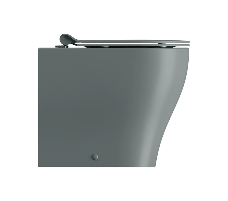 TONO WC mísa stojící, Geniusflush, 36x55cm, spodní/zadní odpad, agave dual-mat 641004
