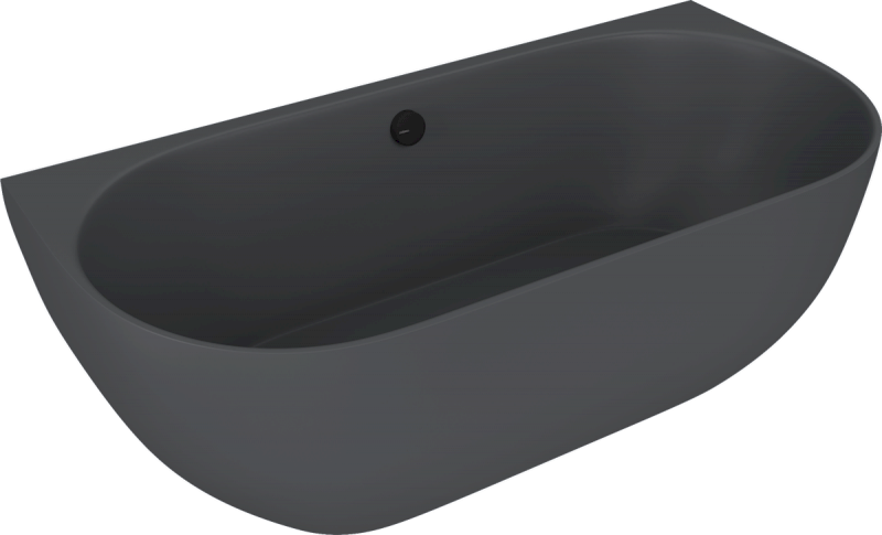 PAGODA nástěnná vana litý mramor 170x85x58cm, antracit mat 72976.51
