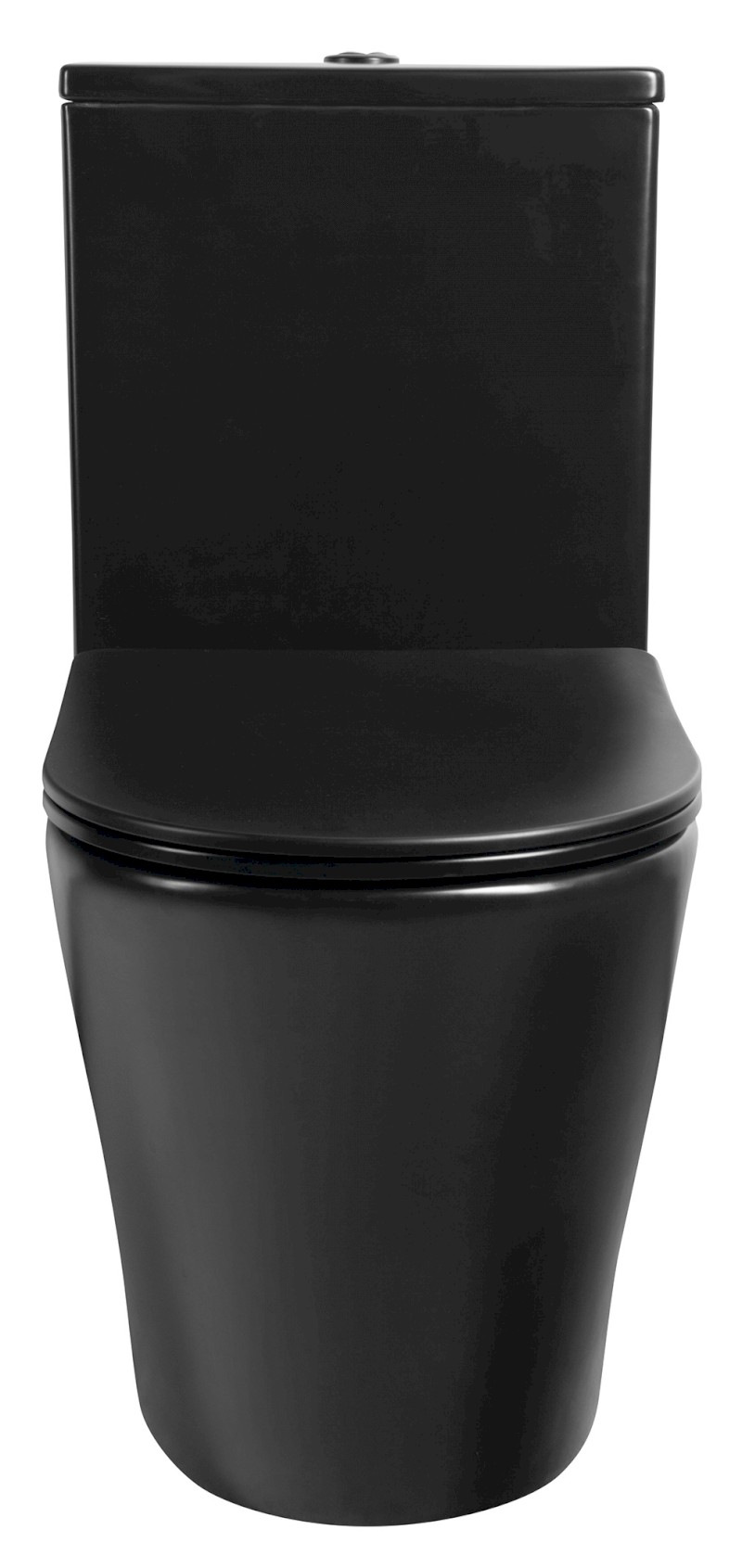 PACO WC kombi, Rimless, spodní/zadní odpad, černá mat PC1012WRB