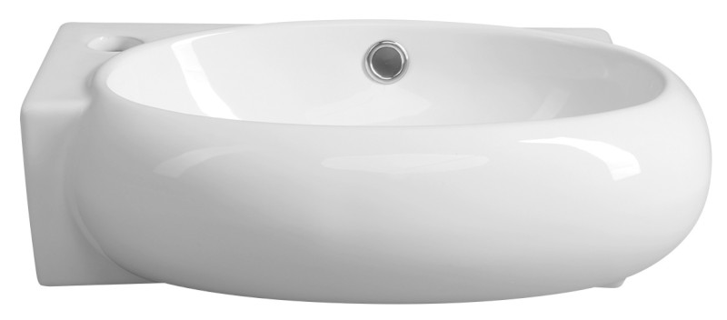 RIBERA keramické umývátko rohové 43x28,5 cm, otvor pro baterii vlevo, bílá AR498