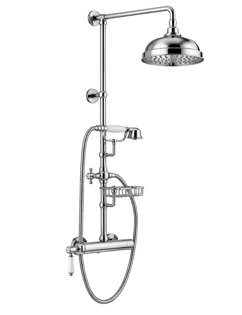 VO139 (21716) VIENNA sprchový sloup s pákovou baterií, mýdlenka, 1267mm, chrom VO139