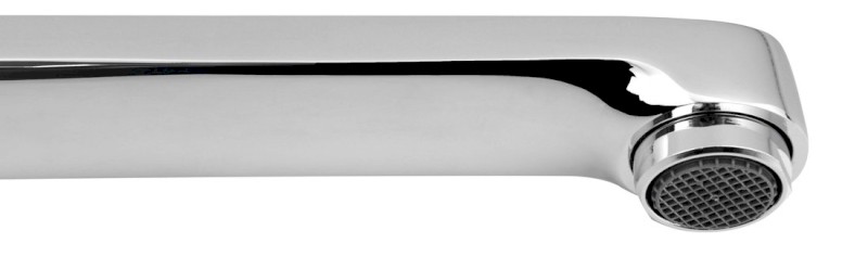 Výtokové ramínko s přepínačem, 300 mm, ploché, chrom 43997