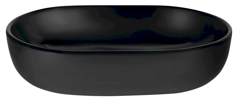 CALEO keramické umyvadlo na desku, 60x42cm, černá mat CA590B