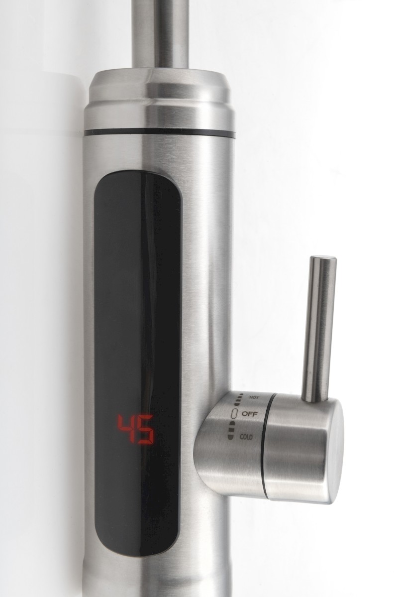 Elektrická vodovodní baterie s průtokovým ohřívačem vody, 230V, 3kW, nerez RT2009