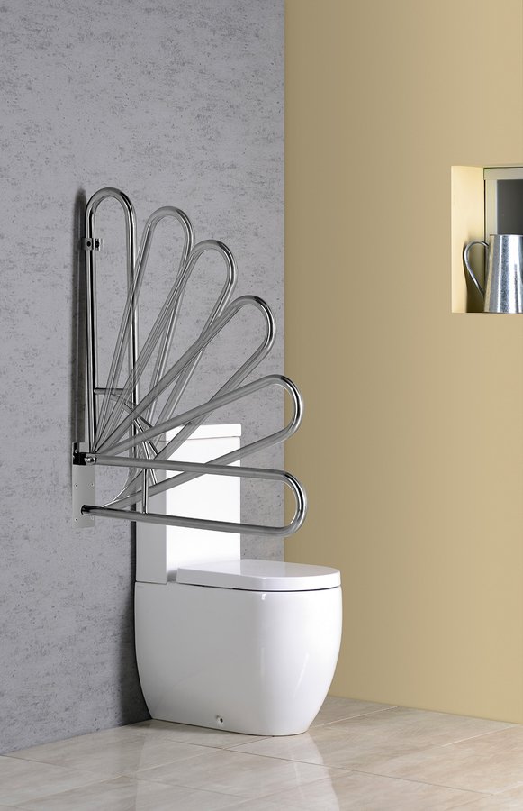 HANDICAP madlo sklopné 813mm, nerez lesk XH518