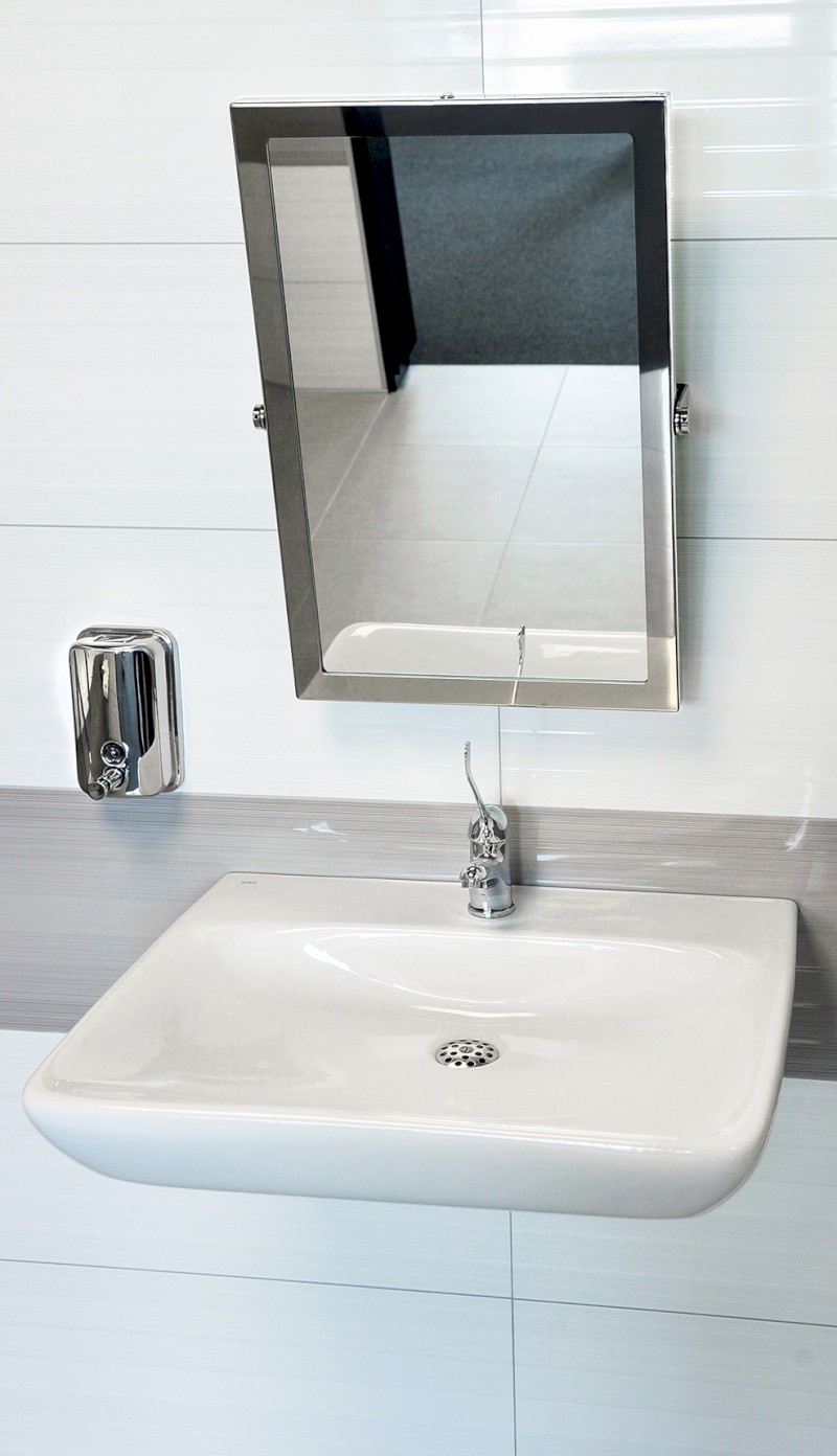 HANDICAP zrcadlo výklopné 40x60cm, nerez lesk XH007