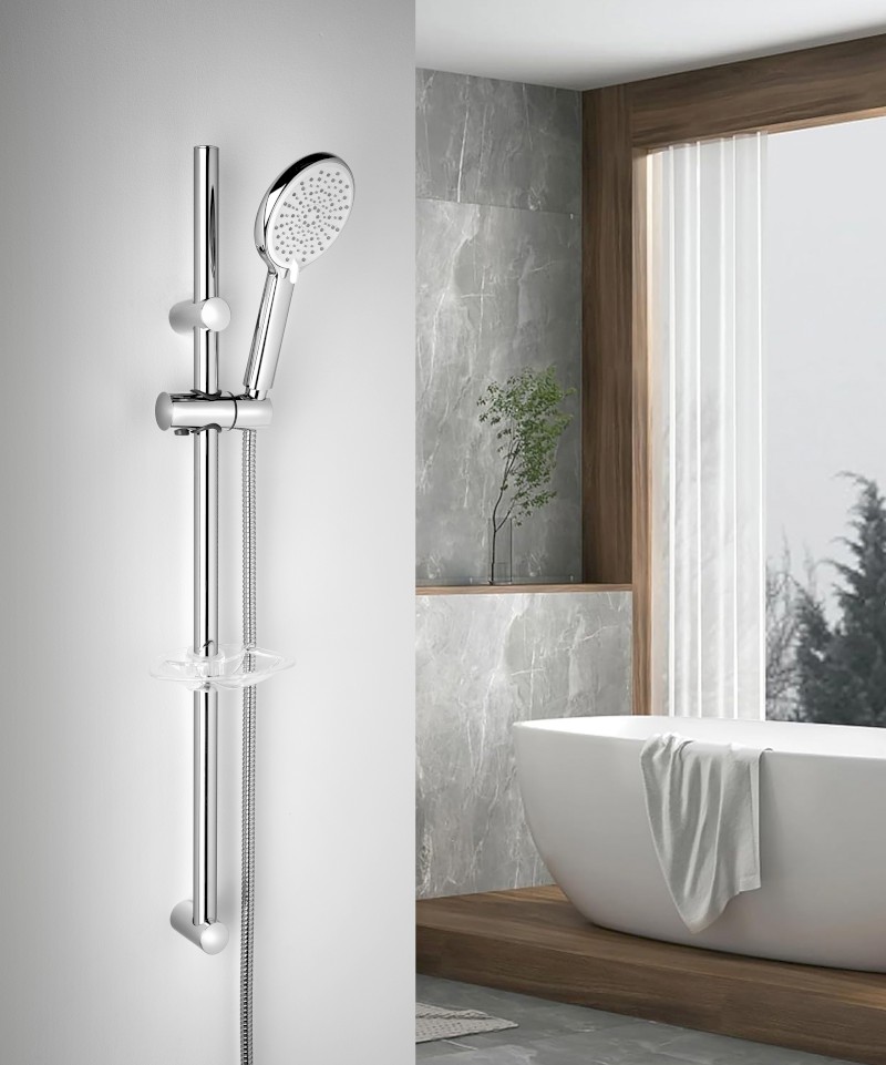 Ruční masážní sprcha, 3 režimy sprchování + režim oplach, silikon trysky, průměr 120mm, ABS/chrom 1204-51