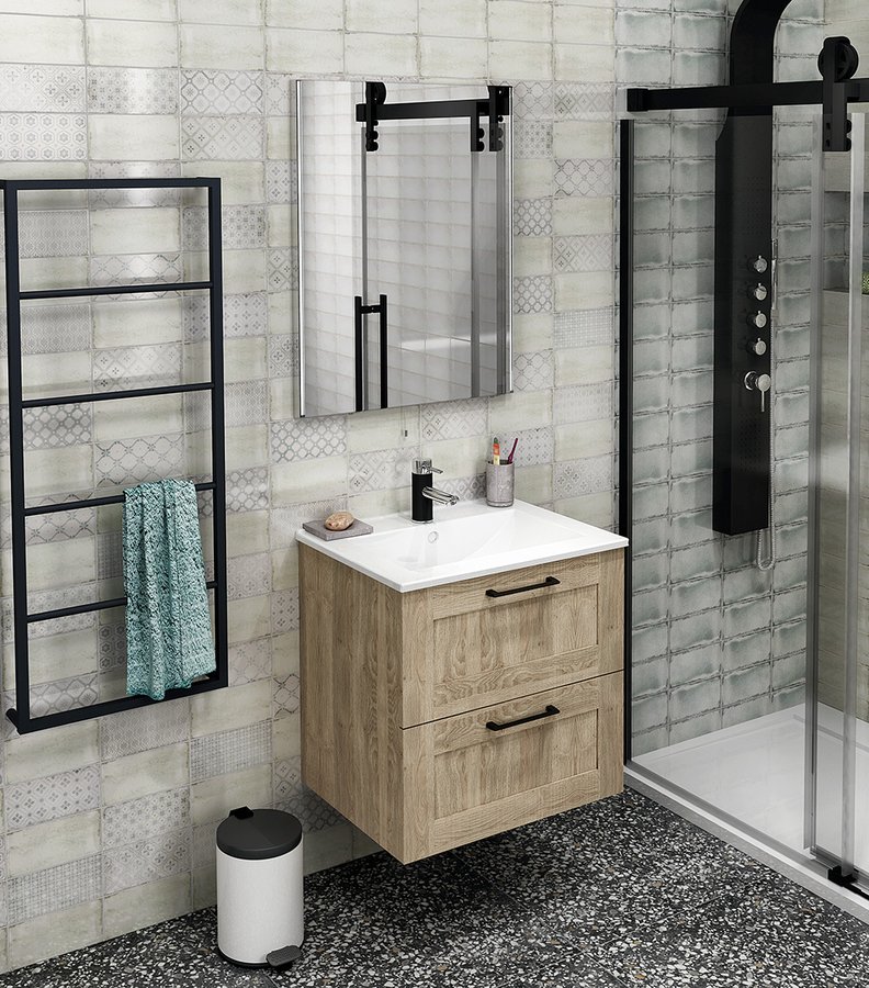 SLIM keramické umyvadlo, nábytkové, 60x46,5cm, bílá 1601-60