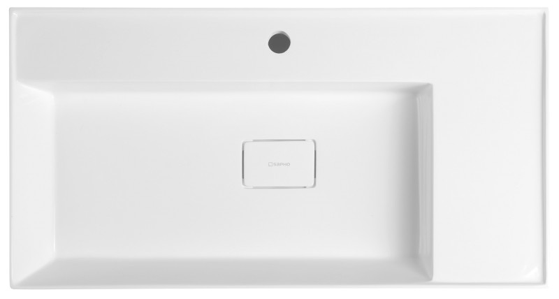 GODIVA umyvadlo, litý mramor, 83x44cm, bílá GU083L