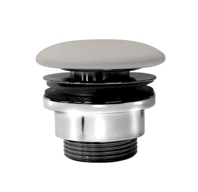 GSI umyvadlová výpust 5/4“, neuzavíratelná, keramická zátka, 5-65mm, creta mat PVC08