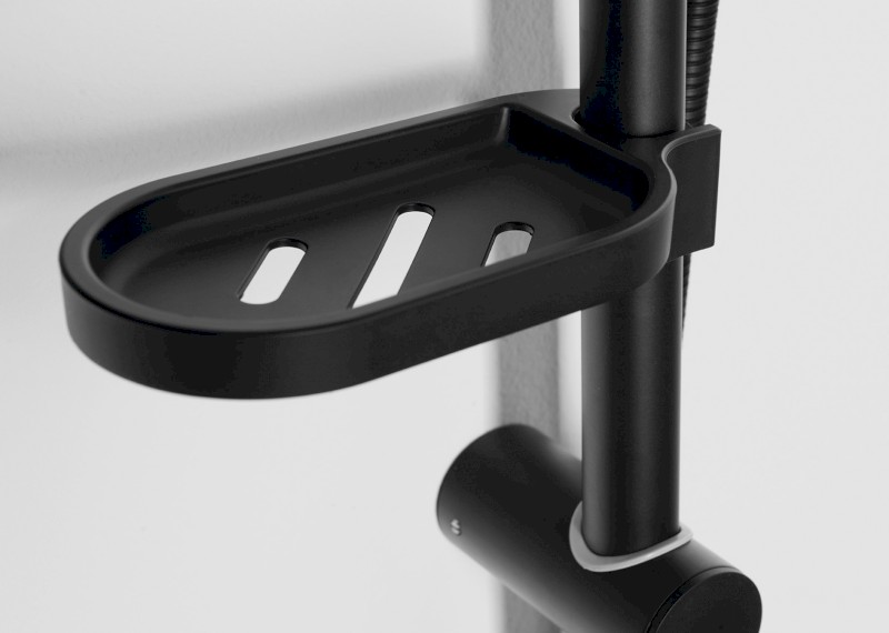 KERA sprchový sloup s napojením na baterii, černá mat SL435