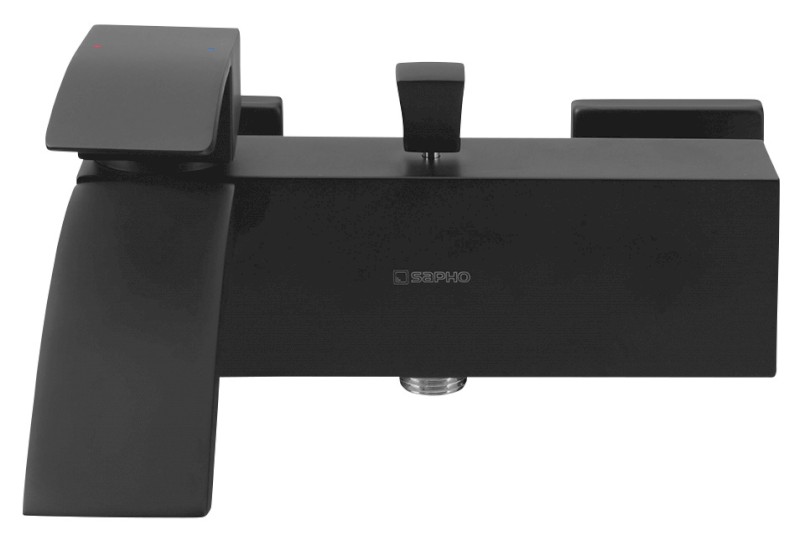 GINKO nástěnná vanová baterie, černá mat 1101-10B