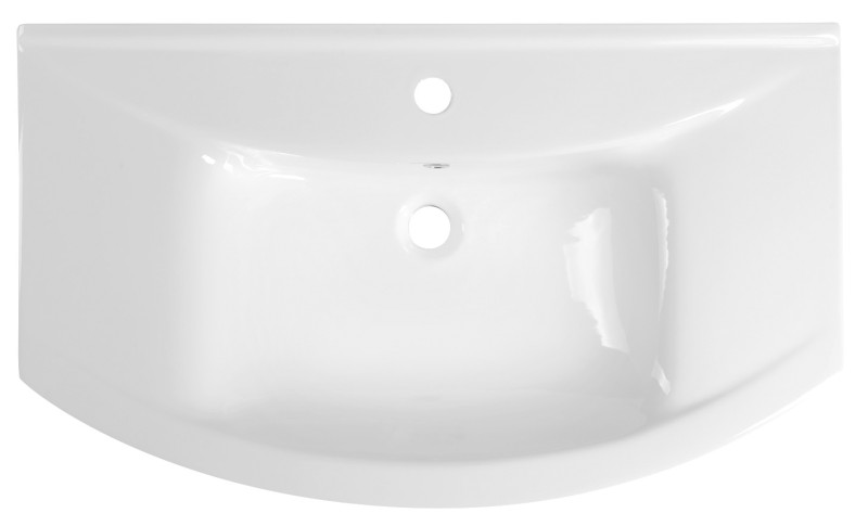 ZERO 86 keramické umyvadlo nábytkové 86x50cm, bílá 6085