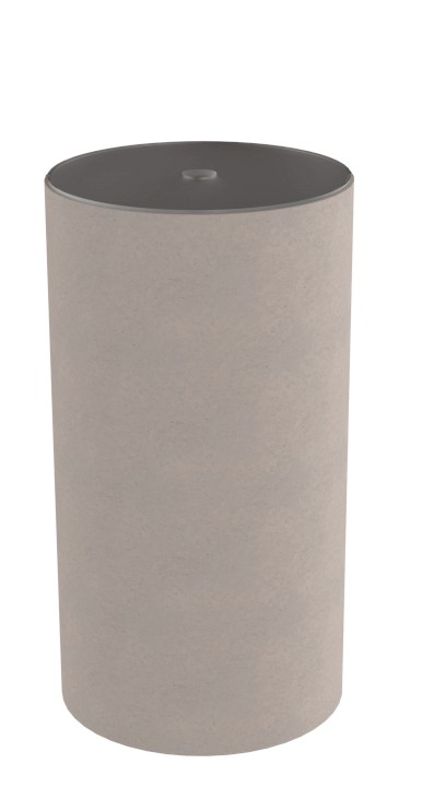 OASIS podstavec pod umyvadlo, LED difuzor, ø 400x745mm, beton pearl grey AS708-44375