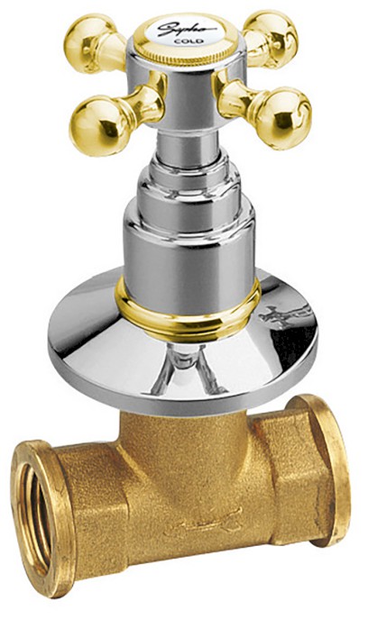 ANTEA podomítkový ventil, studená, chrom/zlato 3052C