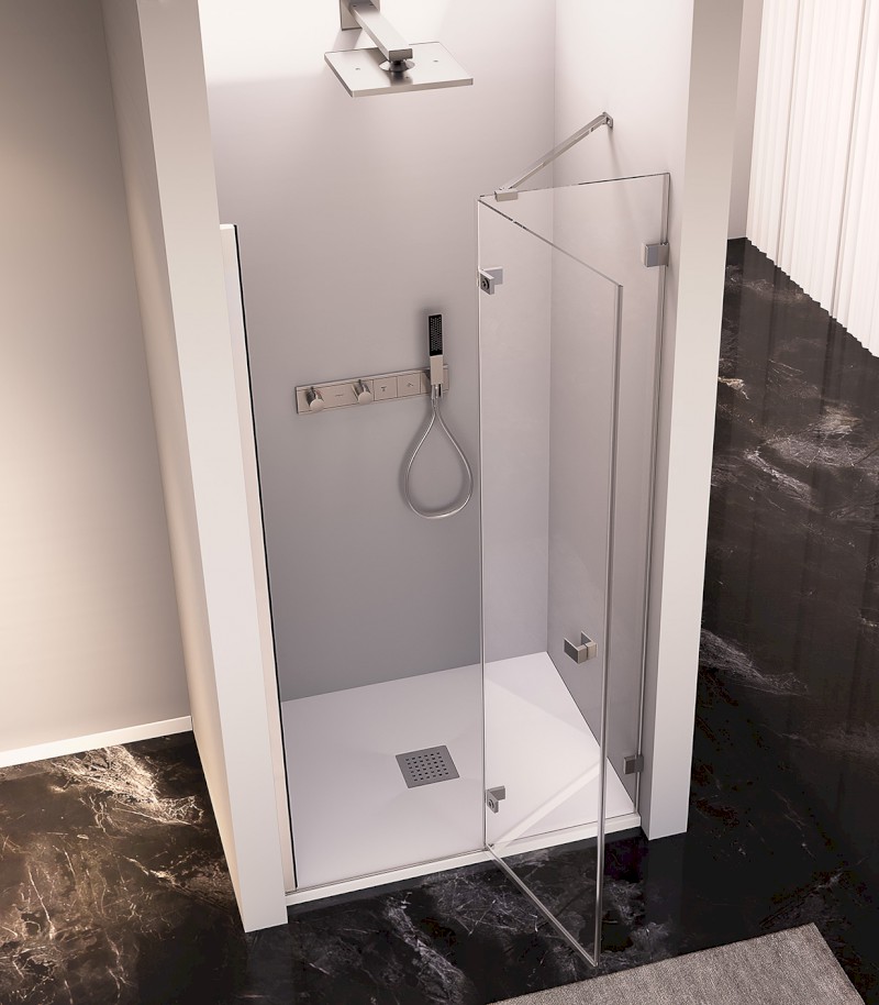 FORTIS EDGE sprchové dveře do niky 900mm, čiré sklo, pravé FL1690R