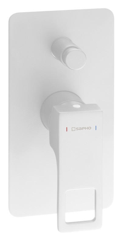 FORATA podomítková sprchová baterie, 2 výstupy, bílá mat FT042/14