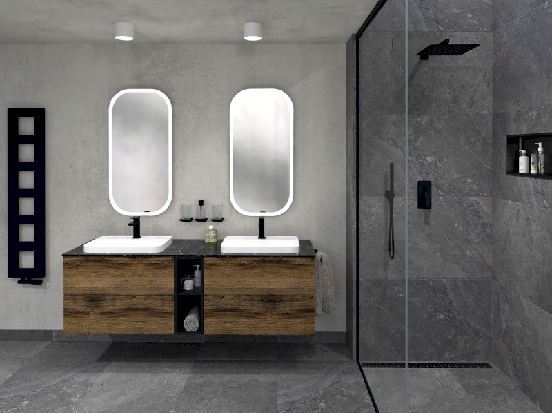 MANOR zrcadlo s LED osvětlením 50x100cm MN500