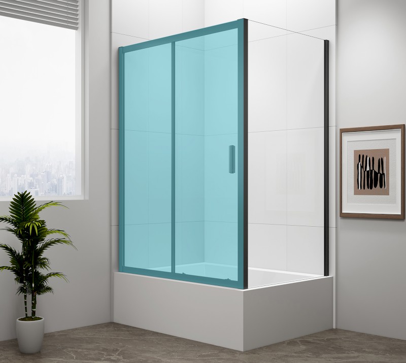 DEEP BLACK boční stěna 750x1650mm, čiré sklo MD3116B