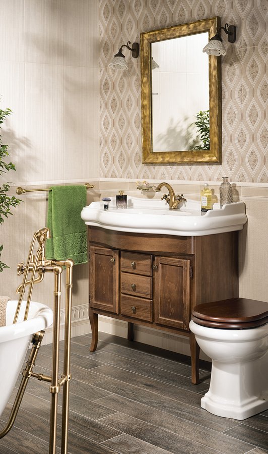 RETRO umyvadlová skříňka 89x80x48cm, buk 1620