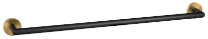 LARISSA držák ručníků 600mm, černá/zlato mat WS010BG