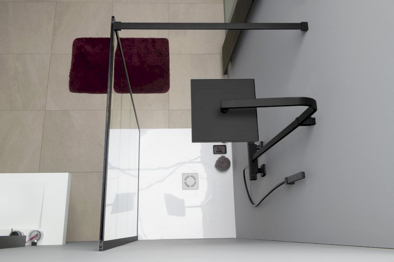 DIMY sprchový sloup s termostatickou baterií, černá mat DM322BL